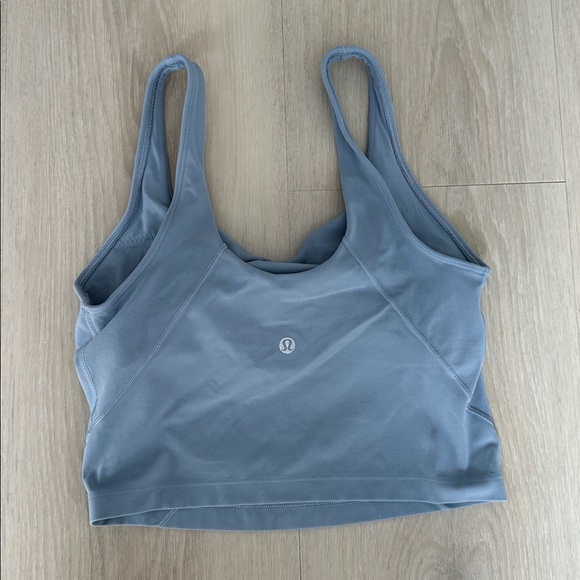 Lulu Lemon Align Blue Cropped Tank Top Size 6 - Picture 2 of 3